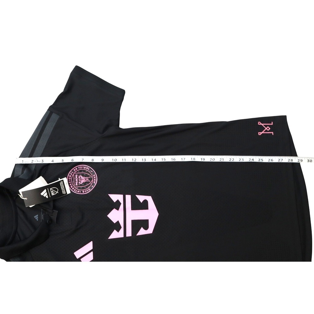 Adidas Inter Miami Away Jersey Messi 10 Black Pink Slim Fit Medium NWT - Picture 5 of 12